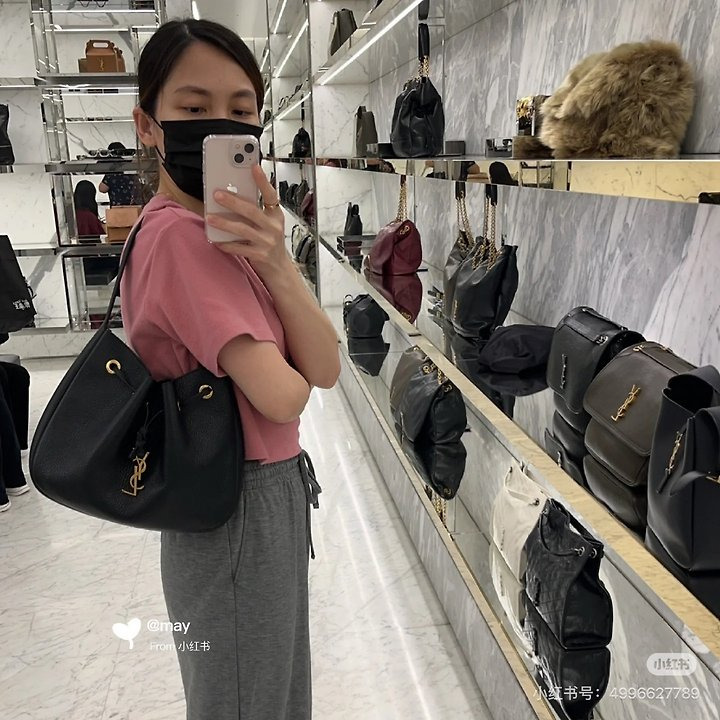 그레인 블랙파리 VII 스몰 호보백